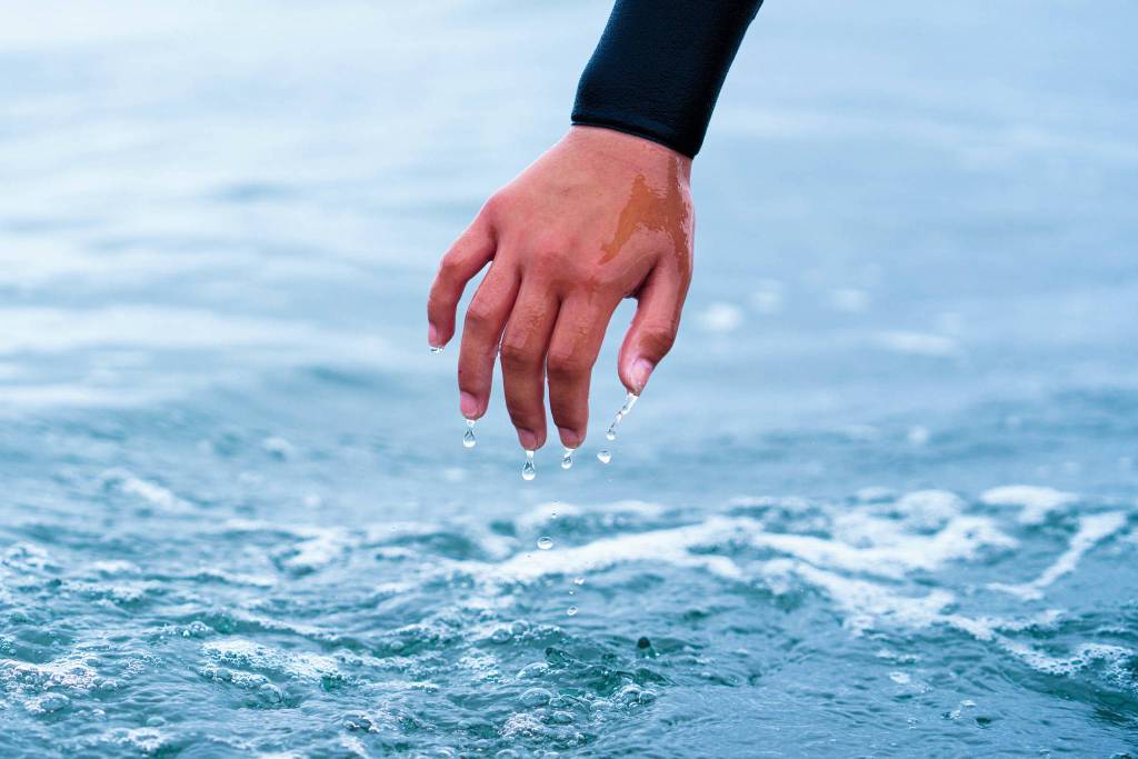 Zoé  Bulard describes her natural connection to the waters around her home in Yakutat and how that relationship began when she was very young. Dragging her hands through the water on her family’s skiff she would imagine what it might feel like for her whole body to glide across the ocean. (Courtesy Photo / Bethany Sonsini Goodrich)