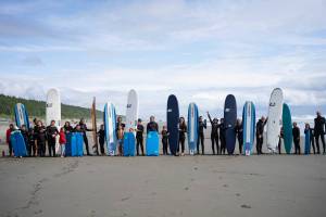 In July, Yakutat Surf Club kicked off their first camp of the summer. This is YSCs third year supporting local youth in accessing Yakutats waves (Courtesy Photo / Bethany Sonsini Goodrich)