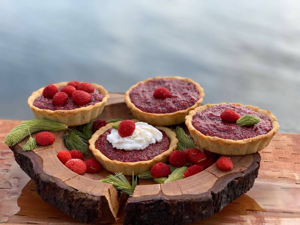 Thimbleberry tarts at Mickeys Fishcamp, Wrangell, Alaska. Baked by author. (Vivian Faith Prescott / For the Capital City Weekly)