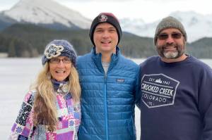 This photo shows Karen, Noah and the Rev. Tim Harrison. (Courtesy Photo)