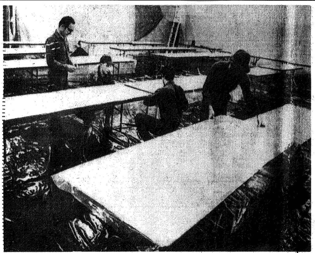 National Guardsmen set up the armory, now the Juneau Arts and Culture Center, as a morgue to process the dead from an Alaska Airlines Boeing 727 that flew into a mountain near Juneau in 1971, killing all 111 aboard. (Associated Press)