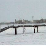 This Feb. 9, 2016, photo shows ice forming on pipelines built near the Colville-Delta 5 field, or as it's more commonly known, CD5, drilling site on Alaska's North Slope. The Trump administration will consider a new management plan and expanded oil drilling for the National Petroleum Reserve-Alaska, an Indiana-size area that former Interior Secretary Ken Salazar characterized as an "iconic place on our Earth." The Bureau of Land Management announced Thursday, Nov. 21, 2019, it will take public comment through Jan. 21 on four alternatives for the reserve in northern Alaska. (AP Photo / Mark Thiessen)