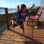 Owen Mork dances at Mickeys Fishcamp Mummo, look at my dance moves! (Vivian Faith Prescott / For the Capital City Weekly)