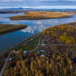 The Yukon River stretches past Stevens Village on Wednesday, Sept. 15, 2021, in Stevens Village, Alaska. Two salmon species have all but disappeared from Alaskas Yukon River this year, prompting the state to shut down fishing in an effort to save them. (AP Photo/Nathan Howard)