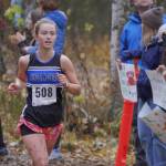 Thunder Mountain High Schools Kiah Dihle came in third for the state of Alaska in the Alaska School Activities Associations 2021 state championships, hosted in Anchorage, on Oct. 9, 2021. (Courtesy photo / Kent Mearig)