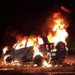 Capital City Fire/Rescue and the Juneau Police Department are investigating a vehicle fire that occurred early on Oct. 20, 2021 as an intentionally set fire, said CCFR in a social media post. (Courtesy photo / CCFR)