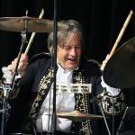 Ben Hohenstatt / Juneau Empire 
Tommy Scheckel drums during Paul Reveres Raiders Tuesday night performance at Centennial Hall. The concert benefitted the Fraternal Order of Alaska State Troopers.