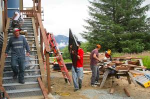 This July photo shows the new Glory Hall, located near the airport. It will form a component of a growing social services campus. (Michael S. Lockett / Juneau Empire)