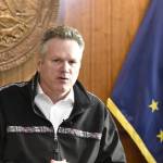 Peter Segall / Juneau Empire 
Gov. Mike Dunleavy criticized state lawmakers at a news conference at the Alaska State Capitol on Thursday, Oct. 28, 2022, for the lack of progress made during the fourth special session of the year. Dunleavy had called lawmakers to Juneau to work towards resolving the states long term fiscal issues but deep divisions stalled work.