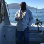 Mickey Prescott trolls with a remote control while fishing for coho salmon. (Courtesy Photo / Howie Martindale)