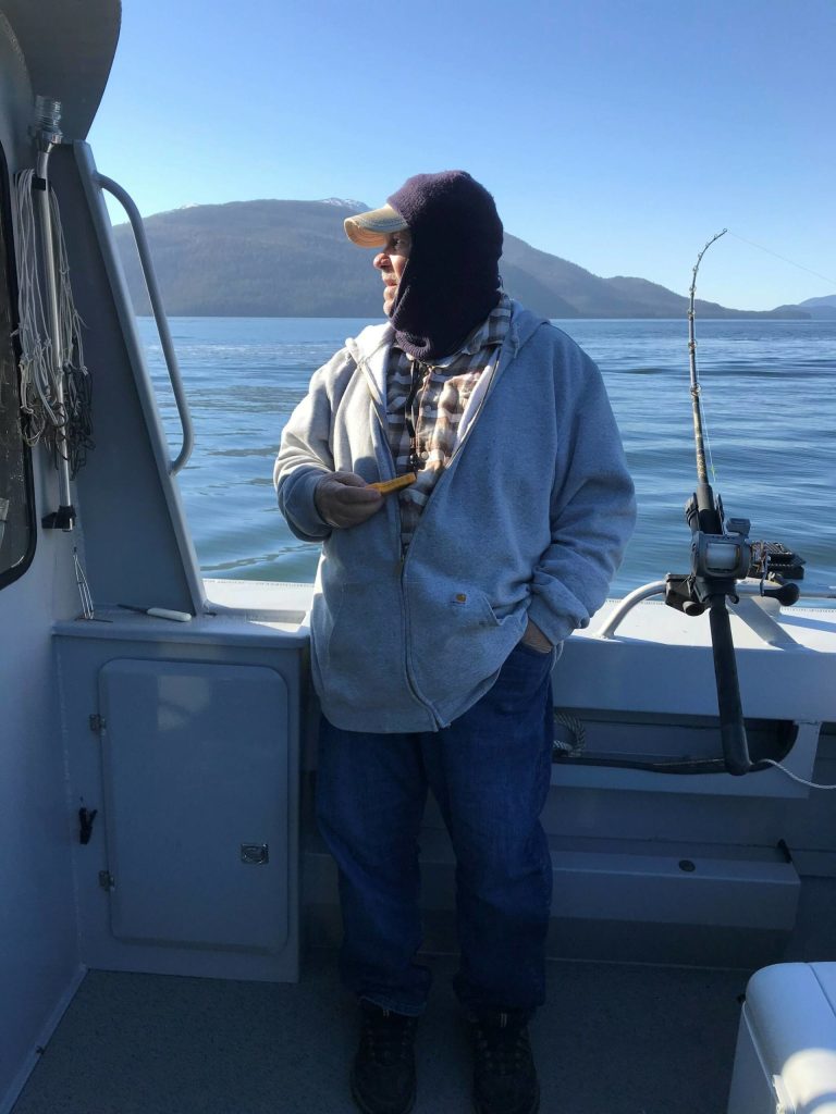 Mickey Prescott trolls with a remote control while fishing for coho salmon. (Courtesy Photo / Howie Martindale)