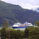 The Celebrity Millennium sails into the Port of Juneau early on the morning of July 26, 2021. During this voyage, onboard purchases were exempt from the City and Borough of Juneaus sales tax. However, a new ordinance winding through the City Assembly could change that for next year. (Dana Zigmund/Juneau Empire)