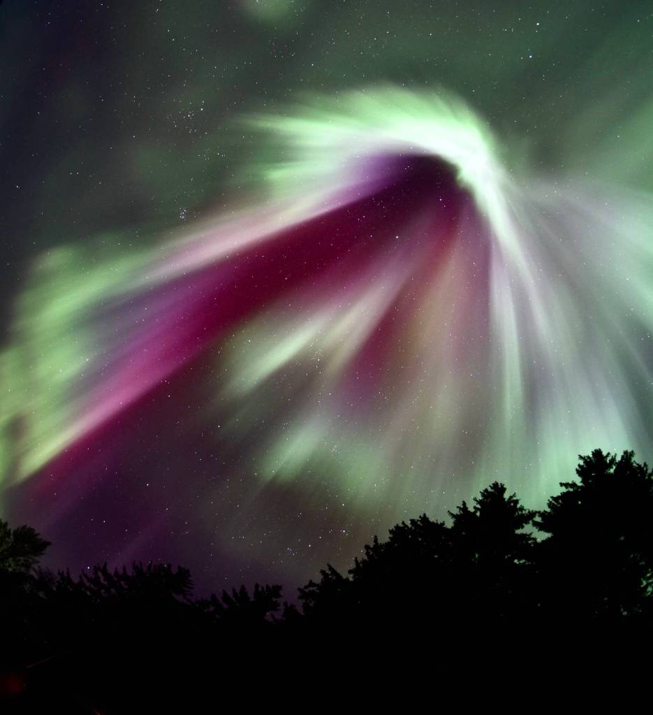 This photo shows the aurora borealis the morning of Nov. 4 at Lena Point. (Courtesy Photo / Tom Taylor)