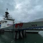 Michael S. Lockett / Juneau Empire
This August photo shows the cutter Midgett moored in Juneau. The U.S. Coast Guard, including the Midgett, is as of early November edging toward total vaccination.
