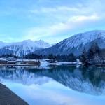 Thunder Mountain reflected in Mendenhall River on Dec. 11. (Courtesy Photo / Denise Carroll)