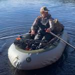 The author rows with hard-earned confidence. (Jeff Lund / For the Juneau Empire)