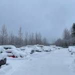 Michael S. Lockett / Juneau Empire
This photo shows vehicles at the city impound lot in Lemon Creek on Dec. 9, 2021. Space is perpetually at a premium in the impound lot, which holds vehicles for all sorts of reasons.