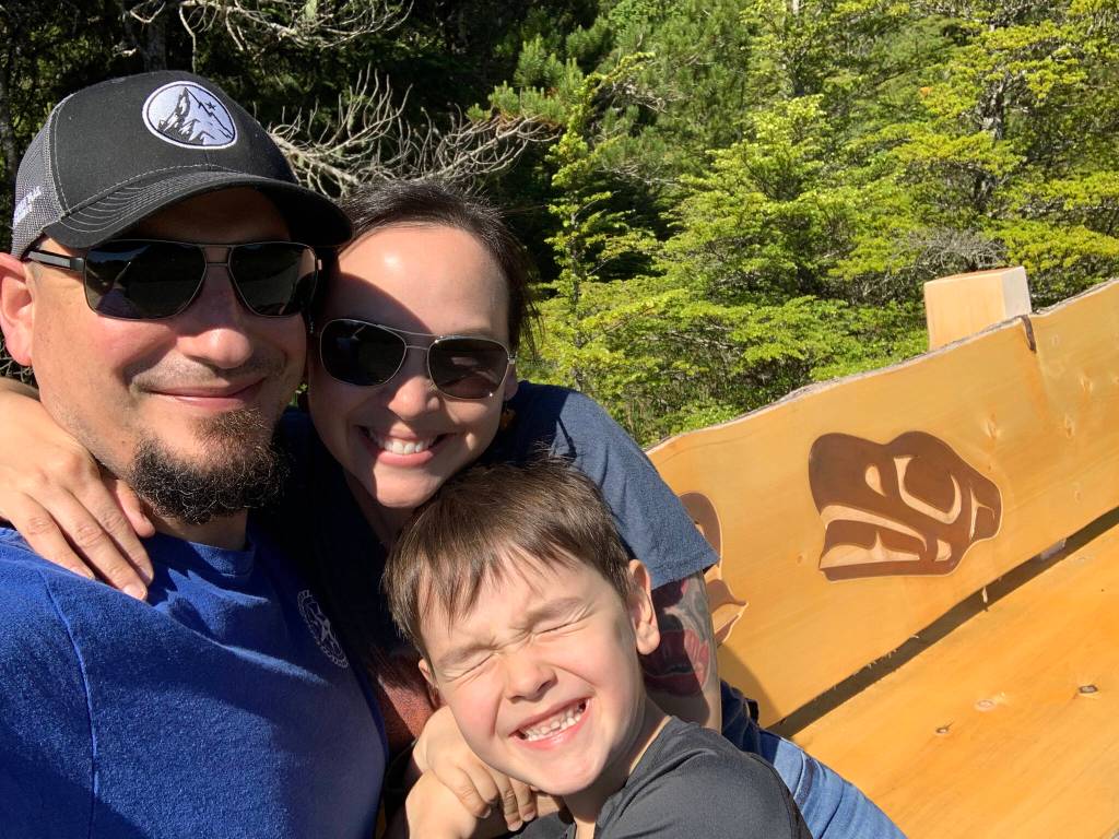 Lucas Goddard, Mary Goddard and Ryker Goddard, Sitka Alaska. (Courtesy Photo / Lucas Goddard)