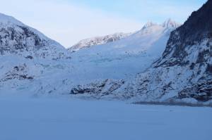 Capital City Fire/Rescue personnel assisted a man who went through the ice as he was walking near the Mendenhall Glacier on Jan. 4, 2022, the departments first ice rescue call of the new year. (Ben Hohenstatt / Juneau Empire File)