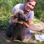 Jessy Coltrane and her study subject in Anchorage. (Courtesy Photo / Jessy Coltrane)