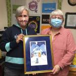 Courtesy Photo / Julie DeLong 
Julie Hamilton (left), Roxy Felkl (right) in the Cancer Connection Office.