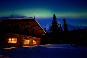 John Gaedeke’s lodge overlooks Iniakuk Lake in the Brooks Range, where his permafrost-stabilized beers and sodas do not freeze. (Courtesy Photo / John Gaedeke)