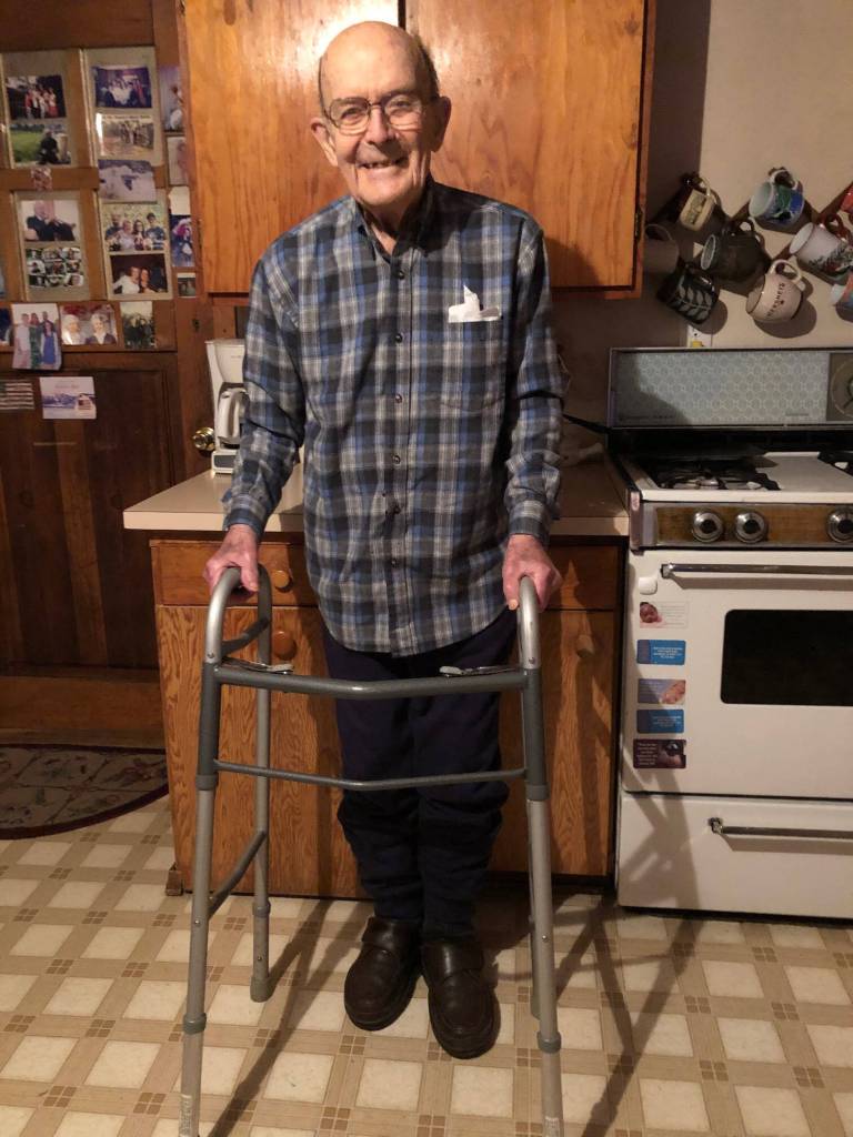 Courtesy photo / Donna Austin 
James J. Carey, a WWII veteran and longtime Hoonah resident, turned 100 on Feb. 23, 2022.