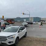 Crash on Dilworth and Leckie. (Jordy Cunningham/ Capital News)