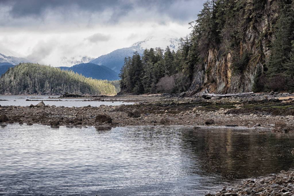 This photo shows the waterfront by Outer Point Trail on North Douglas on March 6. (Courtesy Photo / Kenneth Gill, gillfoto)