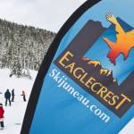 In this Jan. 6, 2017 photo, Juneau residents participate in the Worlds Largest Lesson at Eaglecrest Ski Area. On Monday, CBJ Assembly conditionally approved acquisition of a new gondola for the ski area. Before it can come to town, the lift system will need to be inspected and a further report will be given to city officials. (Michael Penn / Juneau Empire File)