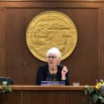 Speaker of the Alaksa House of Representatives Louise Stutes, R-Kodiak, speaks to lawmakers on Jan. 18, 2022. In a statement Wednesday the House Majority Coalition announced a $1,300 boost to this year's Permanent Fund Dividend. (Peter Segall / Juneau Empire file)