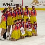 Team Forget-Me-Not poses with the 2nd place trophy for the Ice Sports Industry 2022 Winter Classic in San Jose, California. (Courtesy photo / Juneau Skating Club)