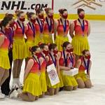 Team Forget-Me-Not poses with the 2nd place trophy for the Ice Sports Industry 2022 Winter Classic in San Jose, California. (Courtesy photo / Juneau Skating Club)