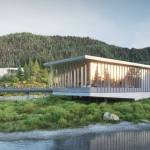 Concept art from the U.S. Forest Service's draft environmental impact statement should what a proposed expansion at the Mendenhall Glacier Visitor Center could look like. The Forest Service is currently taking public comment on the expansion and will hold an open house at the visitor center on March 15. (Courtesy Image / U.S. Forest Service)