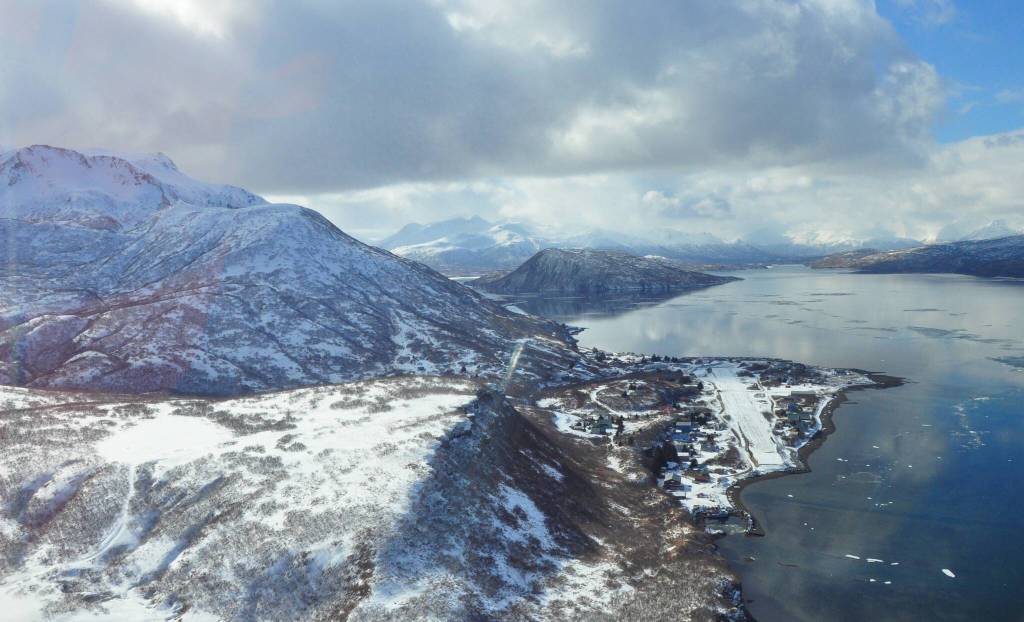 This photo shows the view flying into Chignik Lagoon in 2011. (Courtesy Photo / Brian Hoffman, Creative Commons license)