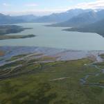 Chignik Lake is the first of two lakes in the Chignik River system; it is longer and deeper than the second lake, Black Lake, which is wide and shallow. (U.S. Fish & Wildlife Service)