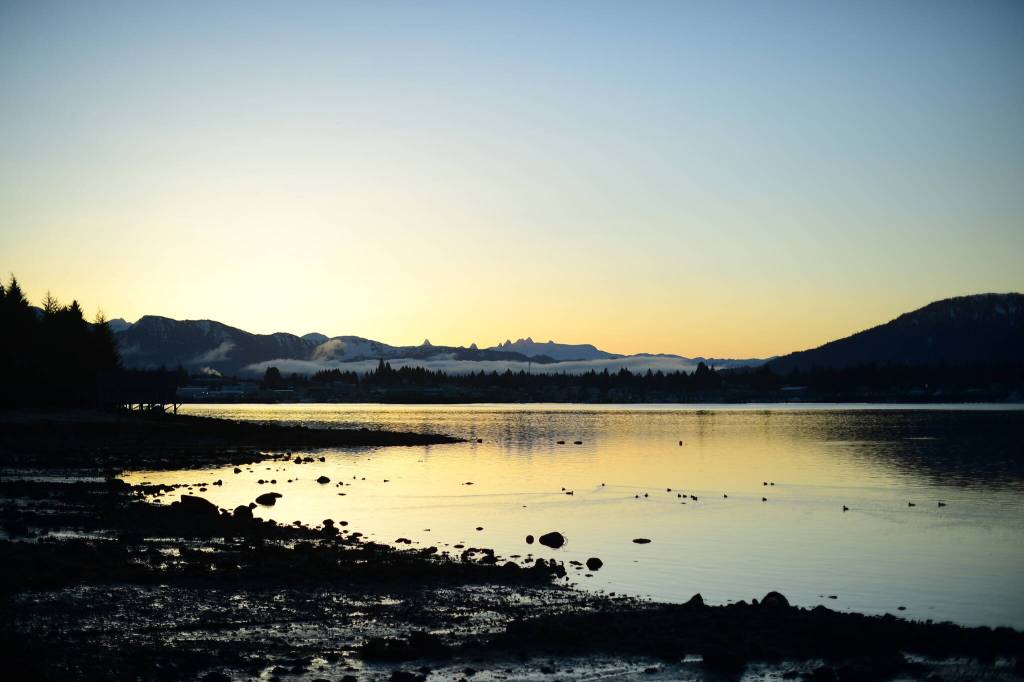 This photo shows the pre-dawn view from Kupreanof Island. (Courtesy Photo / Joe Sebastian)