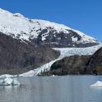 This photo shows the Mendenhall Glacier on Saturday, April 30, along the Nugget Falls Trail. (Courtesy Photo / Deana Barajas)