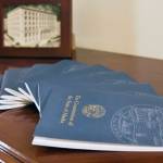 This photo shows a stack of pocket constitutions at the Alaska State Capitol. A broad coalition has formed in opposition to a potential State Constitution Convention. Alaskans are asked every 10 years on ballots whether a convention should be held. (Peter Segall / Juneau Empire File)