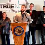 Screenshot 
Department of Health and Social Services Commissioner Adam Crum, speaks at a news conference with Gov. Mike Dunleavy about the states efforts to combat the increase in drug overdoses driven by the synthetic opioid fentanyl, on Tuesday, May 3, 2022.