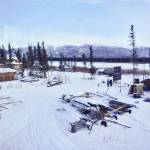 Andy Bassichs property about 12 miles down the Yukon River from Eagle, Alaska. (Courtesy Photo / Ned Rozell)