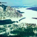 The frozen Yukon River at Eagle, Alaska, in February 2020. (Courtesy Photo / Ned Rozell)