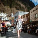 Jordyn Ortega walks the runway during an Alaska Fashion Week event on May 7, 2022. (Courtesy photo / Sydney Akagi Photography)