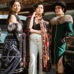 Alex Vicario, Hien Tran and Lisa Puananimohalaikalani Denny model during the runway event of Alaska Fashion Week on May 7, 2022. (Courtesy photo / Sydney Akagi Photography)