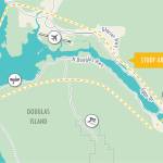 This Alaska Department of Transportation and Public Facilities map shows the study area for a proposed second crossing between Juneau and Douglas Island. (Courtesy Image / DOT&PF)