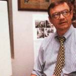 This photo published in AP World Magazine in Fall 1998 shows Dean Fosdick on election night in Anchorage, Alaska. Fosdick, the Associated Press journalist who filed the news alert informing the world of the Exxon Valdez spill in Alaska, has died. He died April 27, 2022, in Florida at the age of 80. His longtime career with the news service included 15 years as the bureau chief in Alaska. (AP Photo/File)