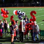 JDHS players and fans recognized seniors Blake Plummer, Brooke Sanford, Clara Don, Ella Goldstein, Kyla Bentz, Maile Quigley, Marina Lloyd, McKenna McNutt, Merry Newman, Natanya Reed, Sekoia Prince, Sierra Kanouse, Sophia Pugh and Zuri DeJean on May 22, 2022. Theyll play their final high school games together this week at the state tournament in Anchorage. (Michael S. Lockett / Juneau Empire)