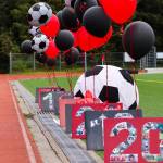 JDHS players and fans recognized seniors Tias Carney, Sam Marnon, Callan Smith, Zayden Schijvens, Samuel Holst, Andre Peirovi, Owen Costello, Ahmed Mezel, Solomon Alper, Will Rehfeldt and Ben Goldstein during senior night on May 22, 2022. Theyll play their final high school games together this week at the state tournament in Anchorage. (Michael S. Lockett / Juneau Empire)