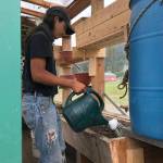 Hoonahs Alaska Youth Stewards helped make improvements to Moby and water the plants in summer 2021. (Courtesy Photo / Jillian Schuyler)