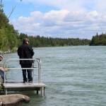 Anglers fish on the Kenai River on Tuesday, June 29, 2021, in Soldotna, Alaska. (Ashlyn OHara/Peninsula Clarion)
